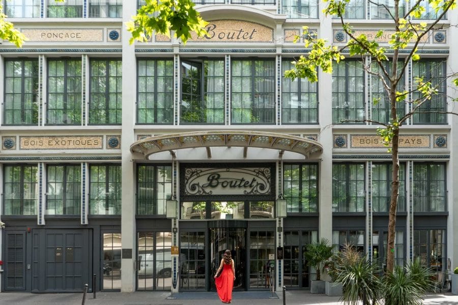 Entrance of Hotel Paris Bastille Boutet