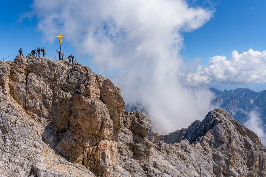 Zugspitze, the highest peak of Germany