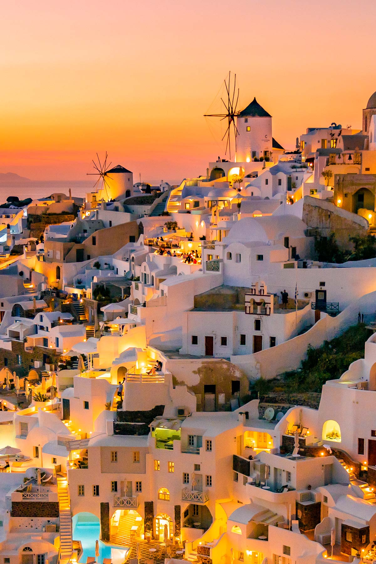 greece sunset