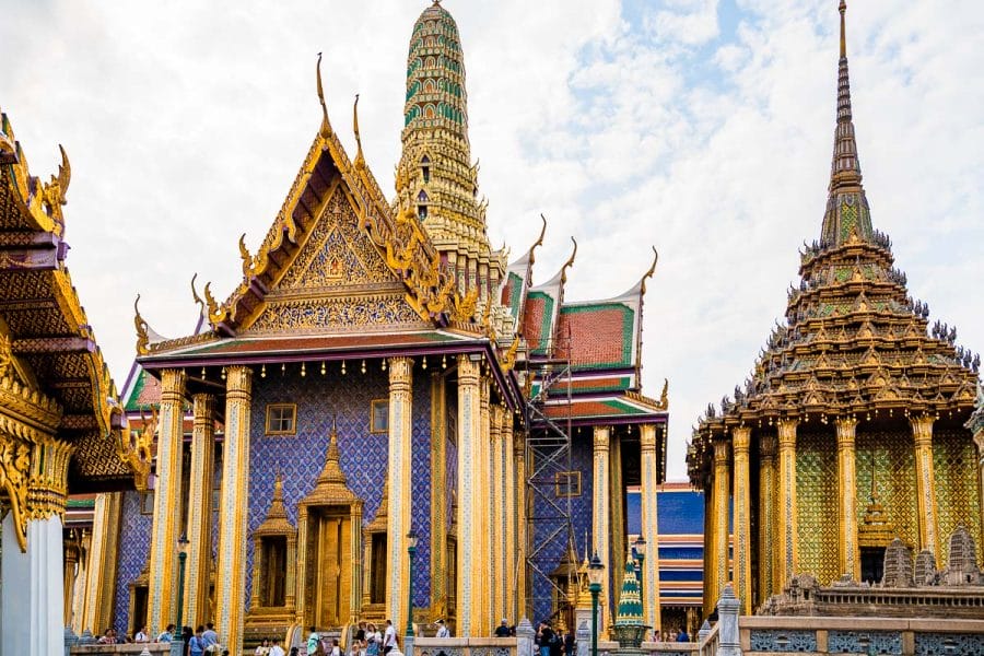 Temples in the Grand Palace in Bangkok, Thailand