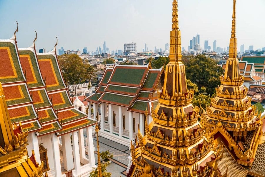 View from the Loha Prasat in Bangkok