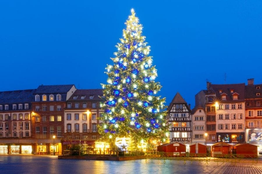 Christmas tree in Strasbourg, France