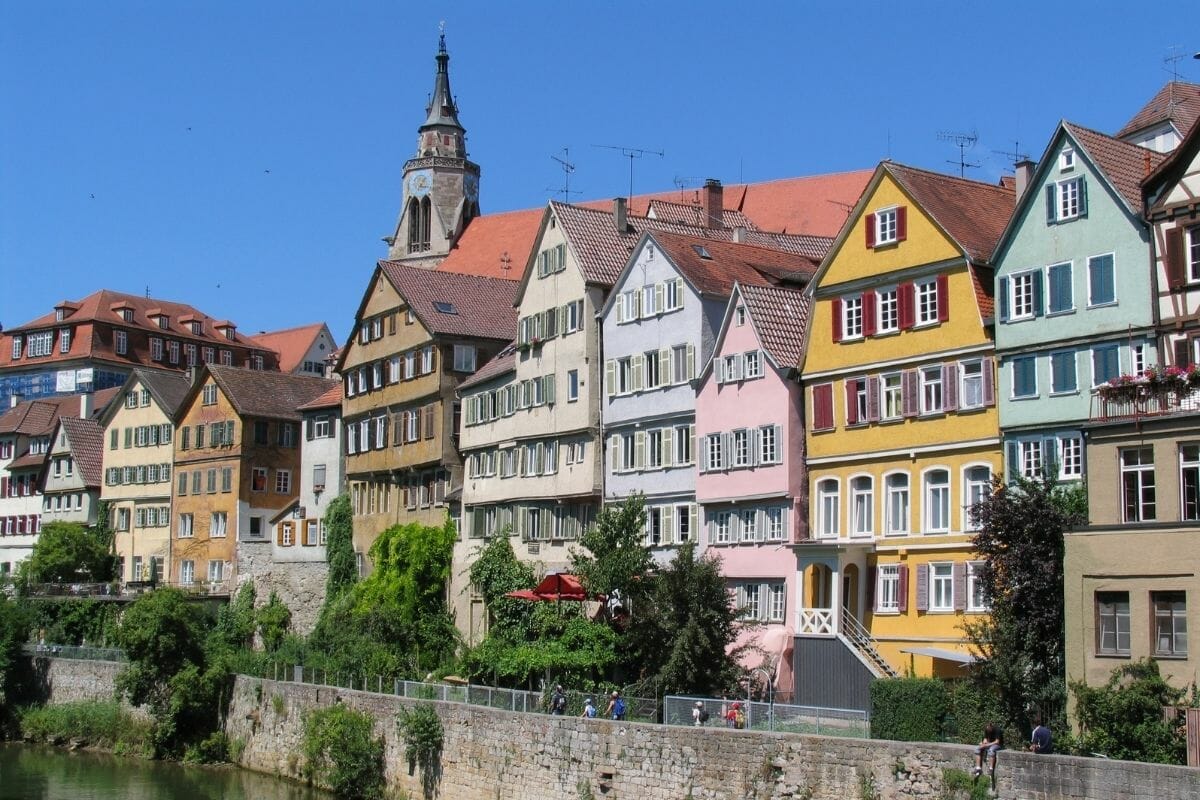 Colorful houses in Tübingen, Germany