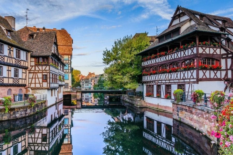 Beautiful houses in Strasbourg, France
