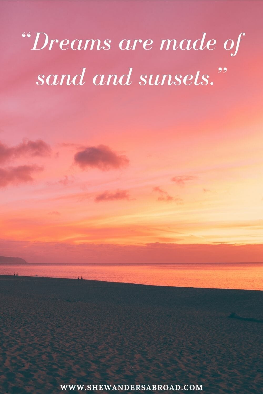 Sunset beach captions