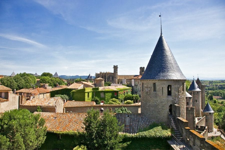 Castle in Carcassone, France
