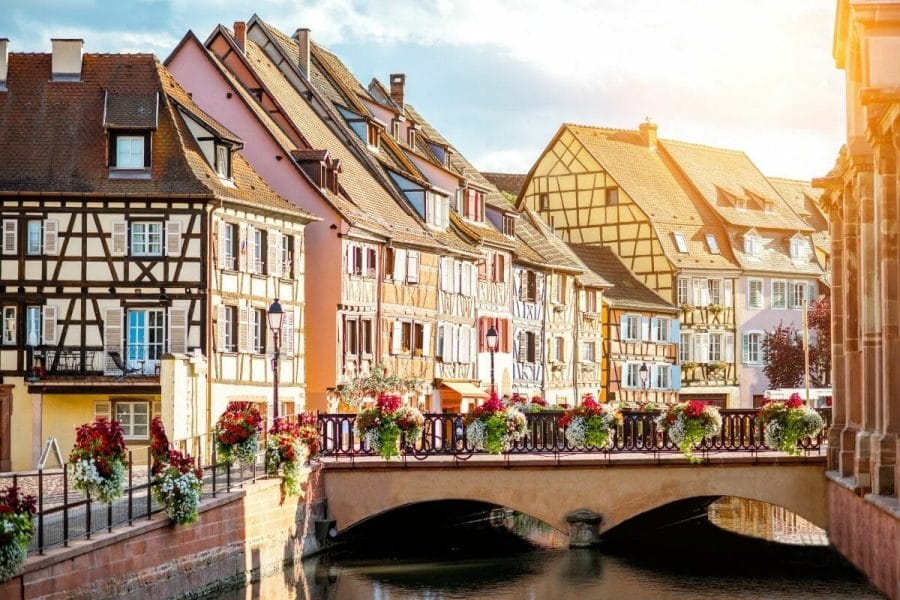 Colorful houses in Colmar, France