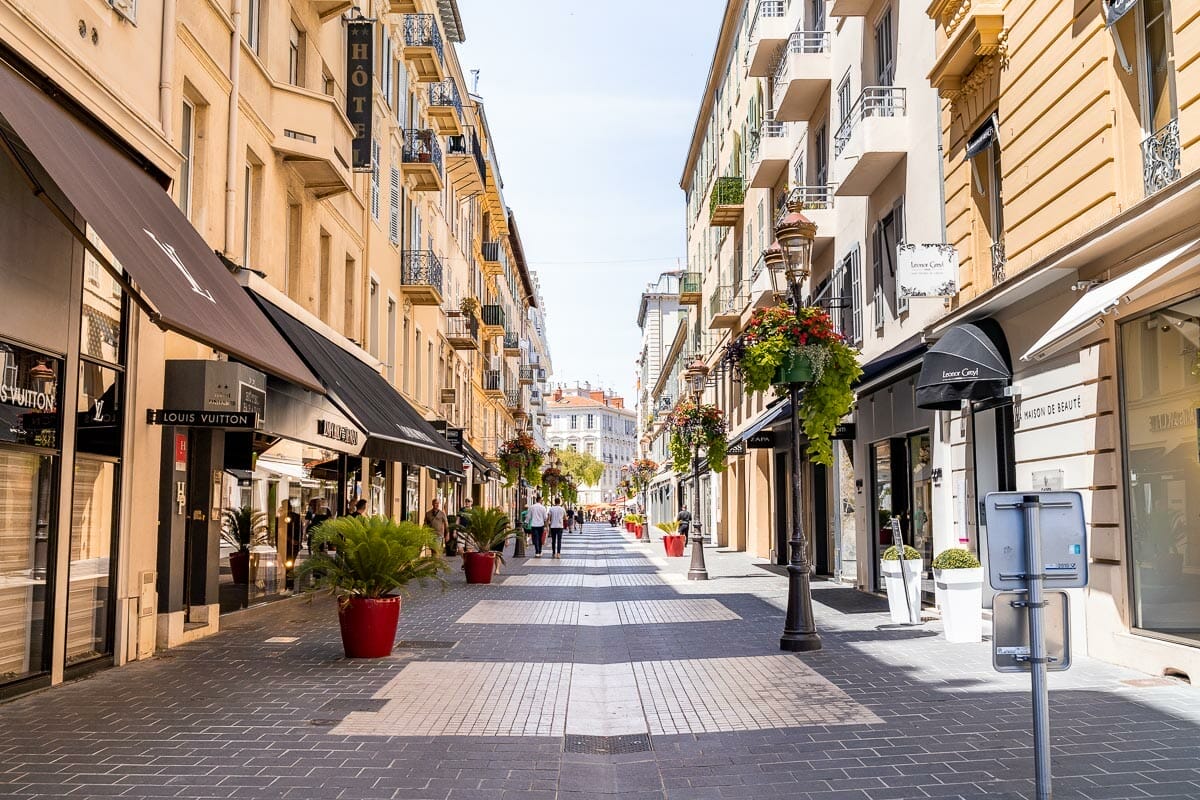 Cute street in Nice, France