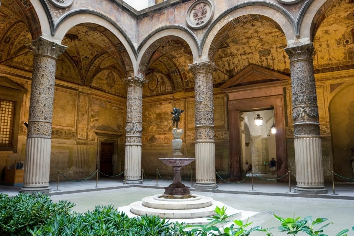 Inside of Palazzo Vecchio in Florence, Italy