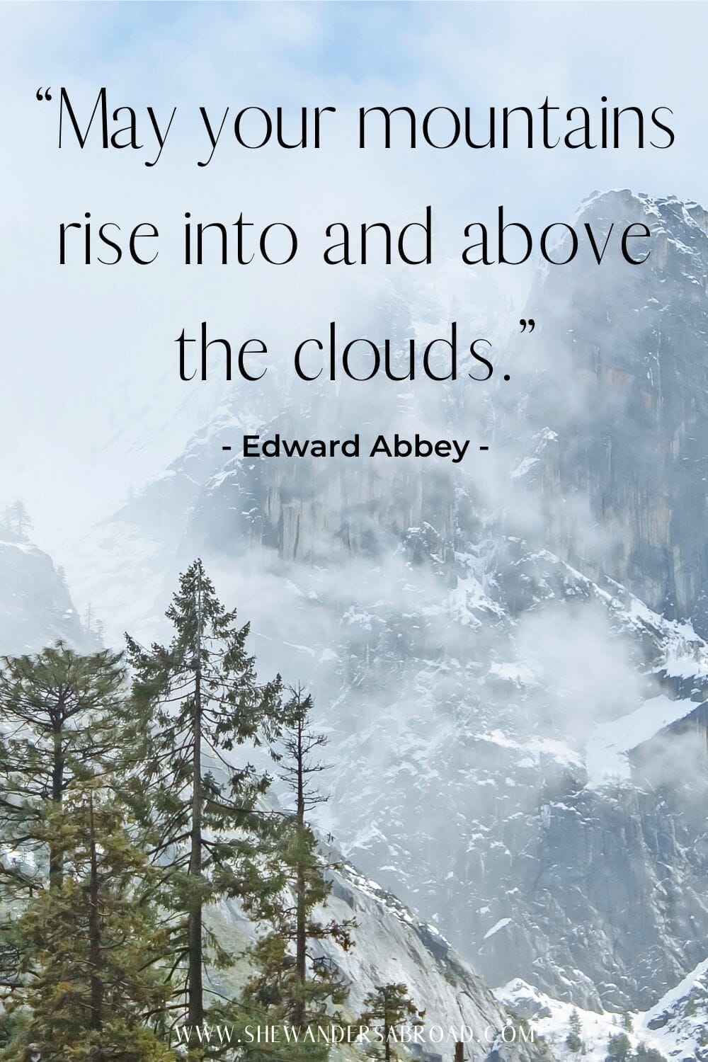 Quotes about mountains and clouds