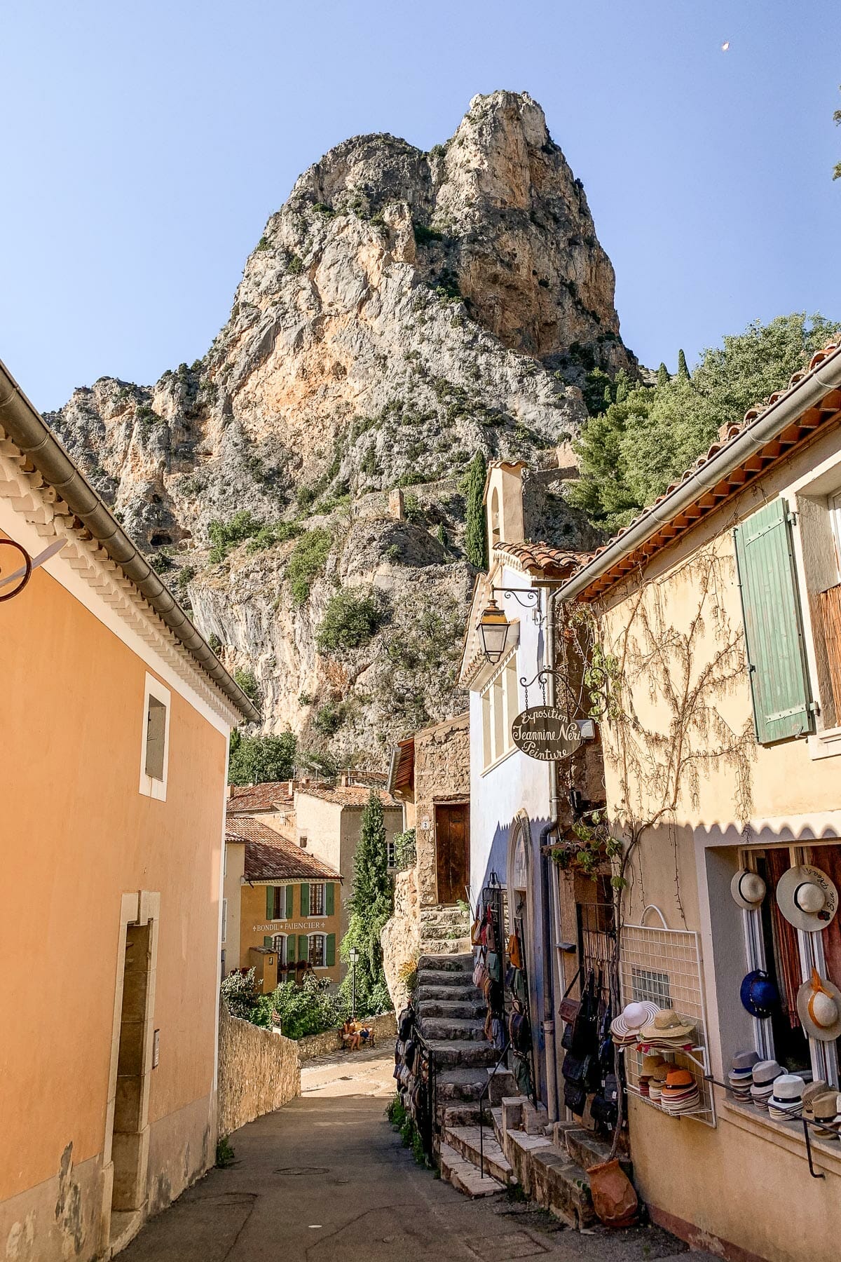 The charming town of Moustiers-Sainte-Marie in Provence