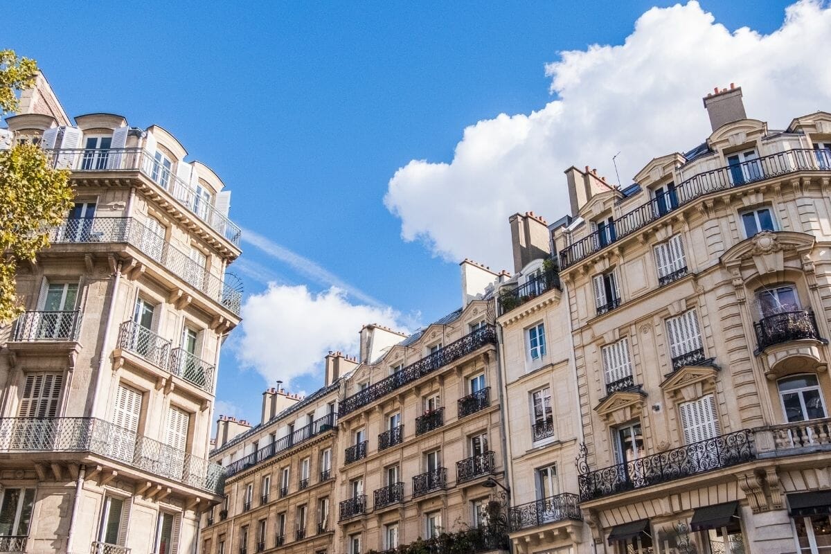 Typical Parisian architecture in Paris, France