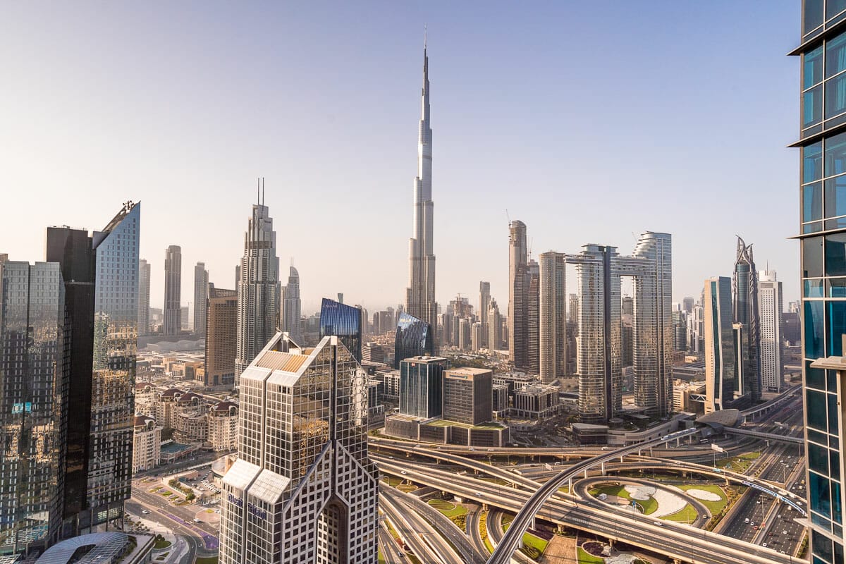 View of the Burj Khalifa from Shangri-La Dubai