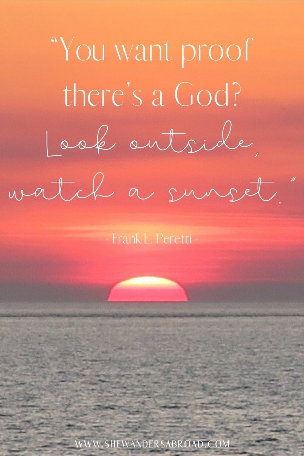 Peaceful sunset quotes