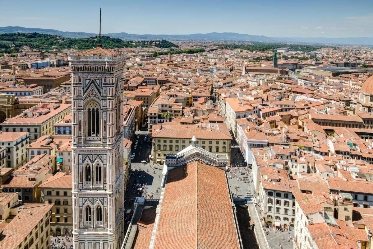 View from the Duomo in Florence, Italy