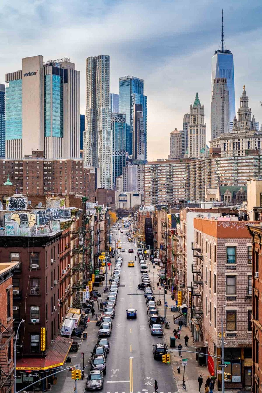 View of Lower Manhattan from the Manhattan Bridge