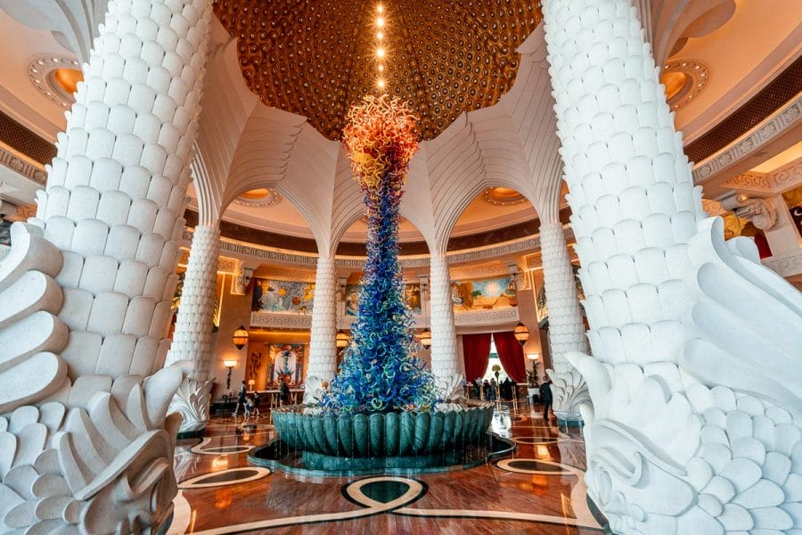 Lobby in the Atlantis, the Palm in Dubai
