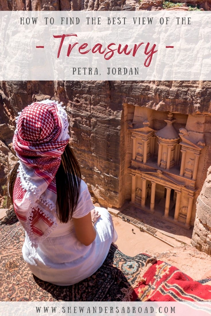 How to Find the Best Viewpoint in Petra - Treasury from Above