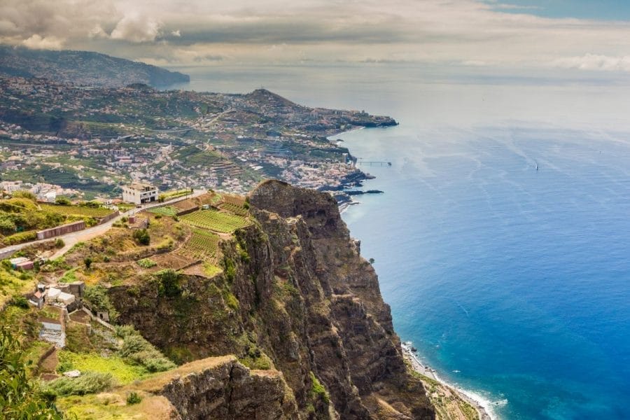 Cliffs of Gabo Girao in Madeira, Portugal