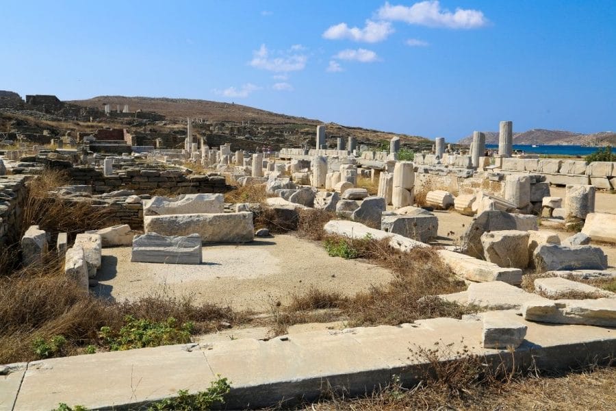 Ruins on Delos Island, Greece