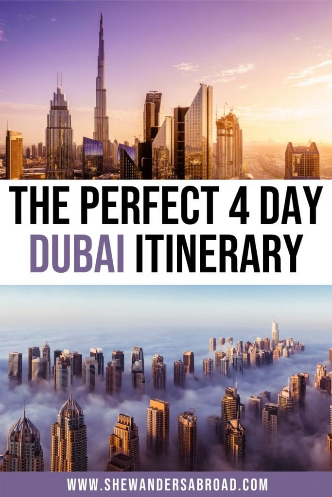 4 days trip to dubai