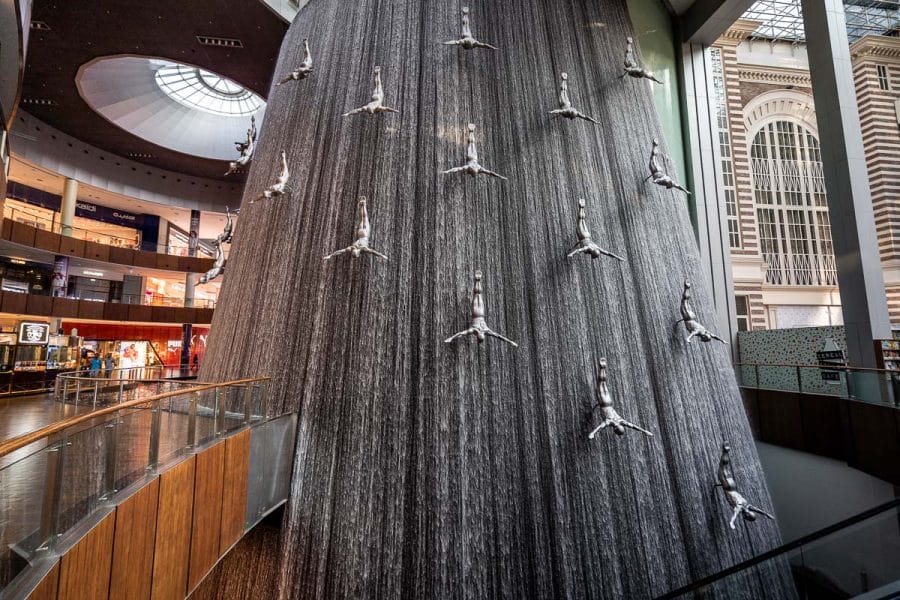 Waterfall Wall in Dubai Mall