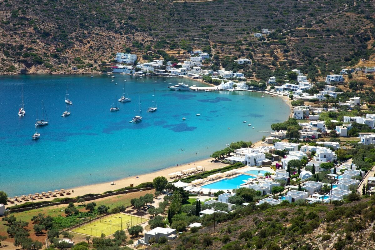 Gialos Beach in Sifnos, Greece