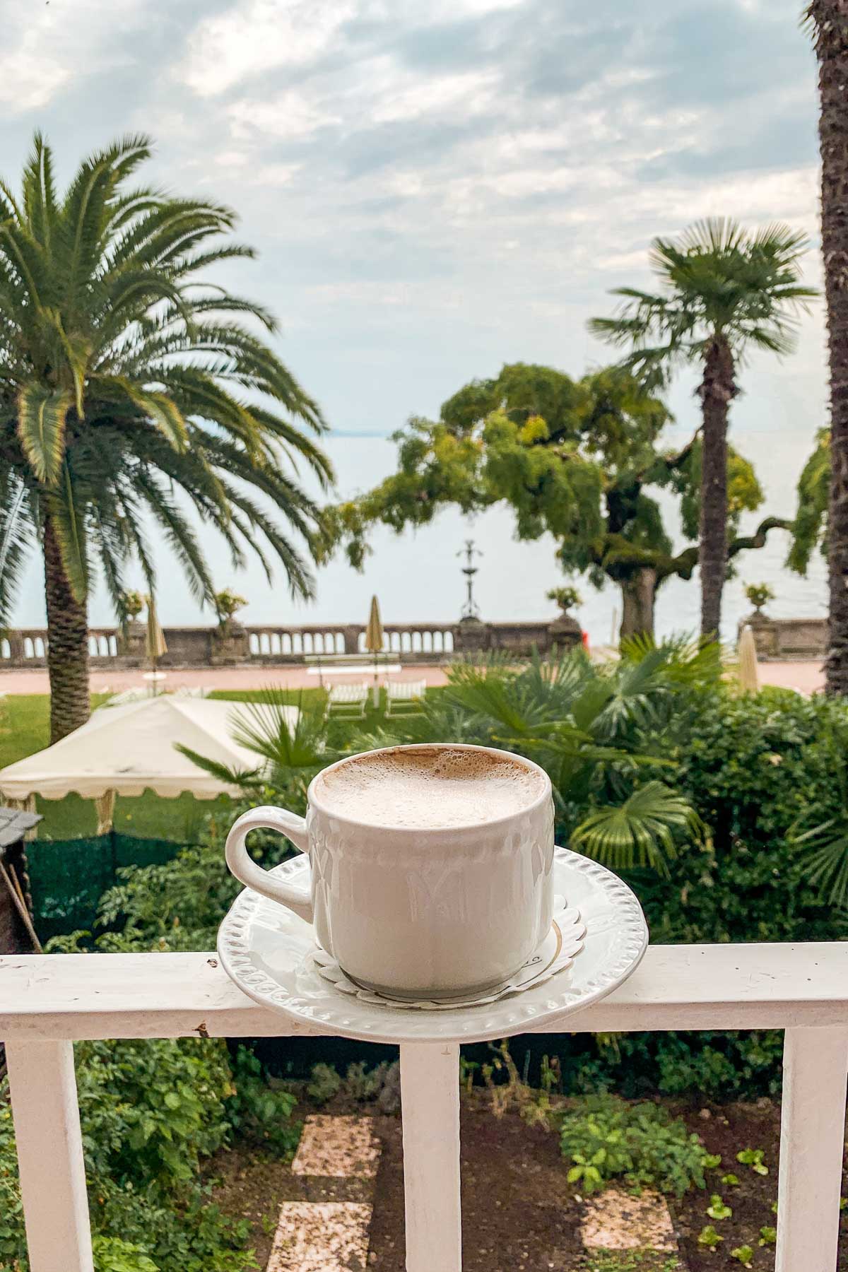 Coffee with a view at Grand Hotel Fasano