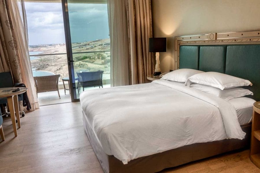 Bedroom at the Hilton Dead Sea Resort & Spa in Jordan