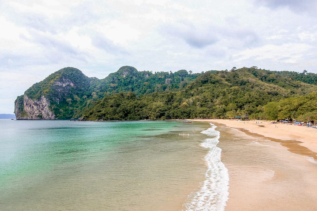 White sandy beach on Koh Mook island in Thailand