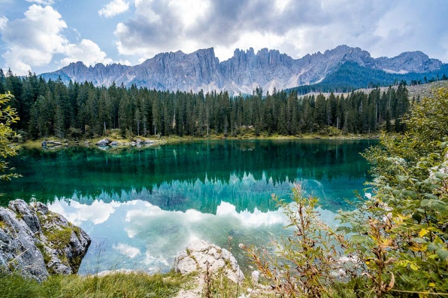 Lago di Carezza is a must stop on every Dolomites road trip