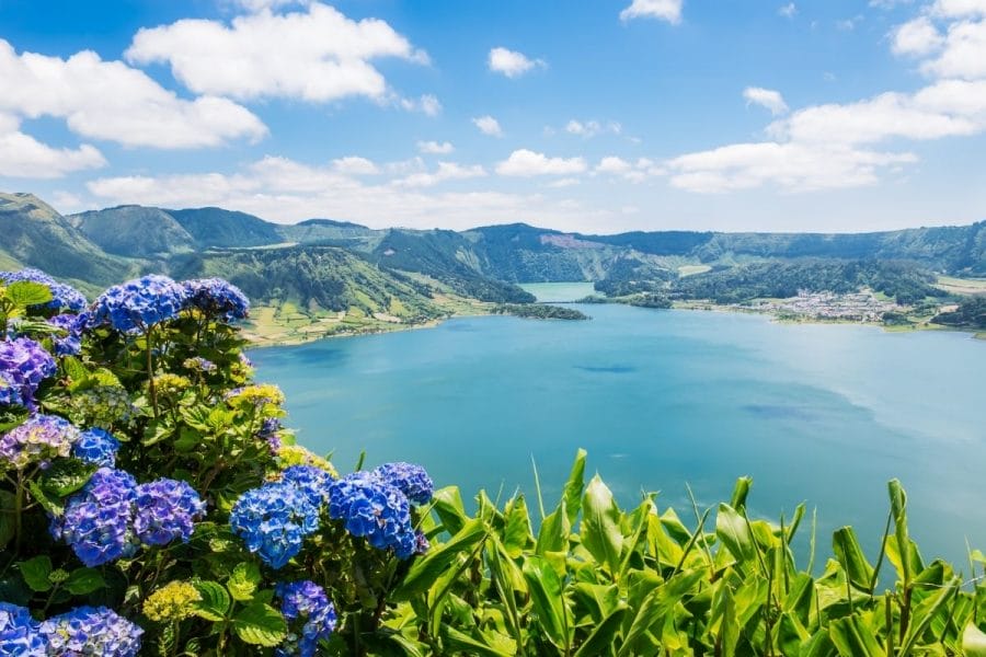 Lake of Sete Codades in Azores, Portugal