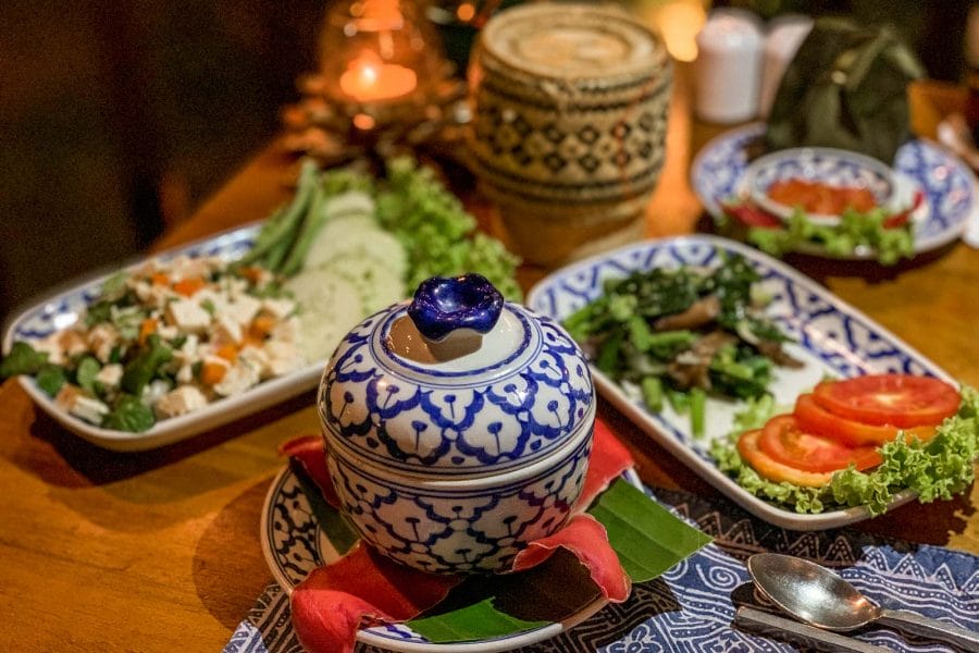 Laotian dishes in Vang Vieng