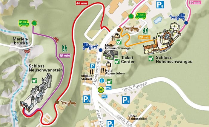 Neuschwanstein Castle Map