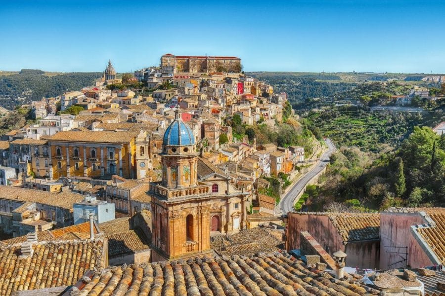 Panoramic view of Ragusa, Sicily
