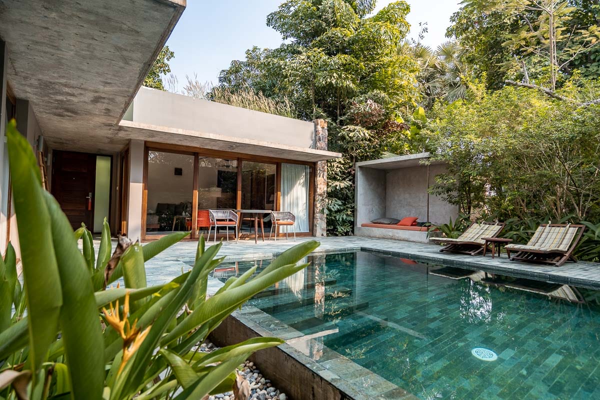 Private pool villa at Templation Siem Reap