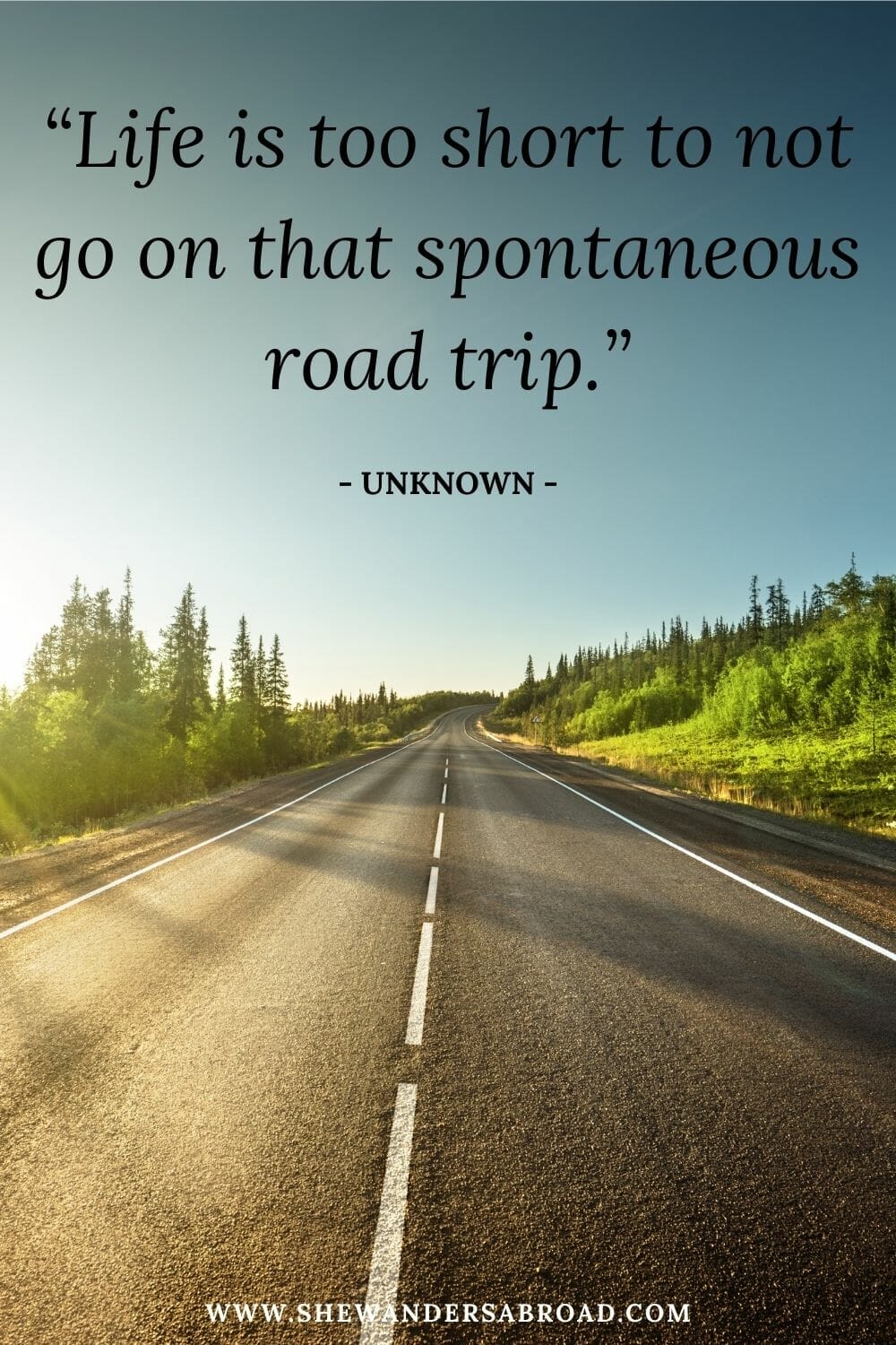 Short road trip captions for Instagram