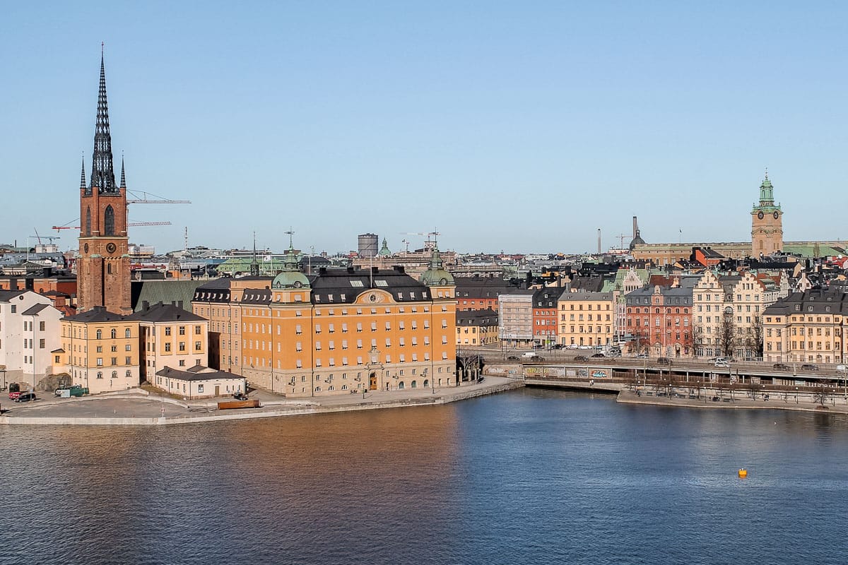 View of the Gamlastan (Old Town) in Stockholm