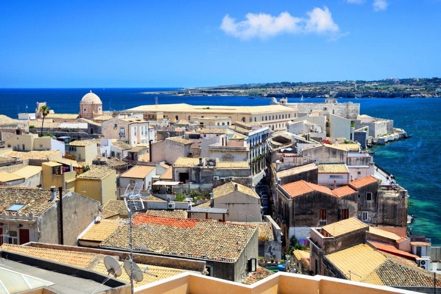Panoramic view of Syracuse, Sicily