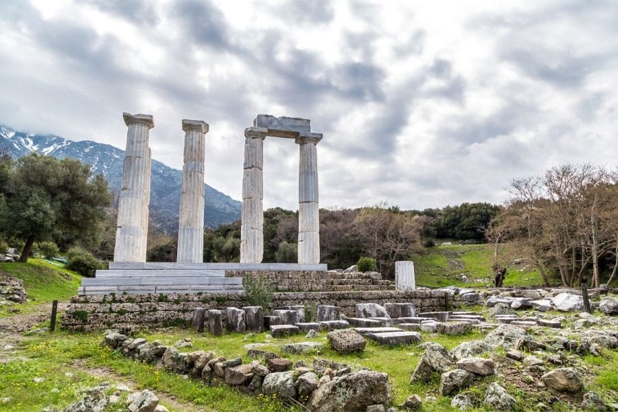 Temple of the Great Gods in Samothraki, Greece