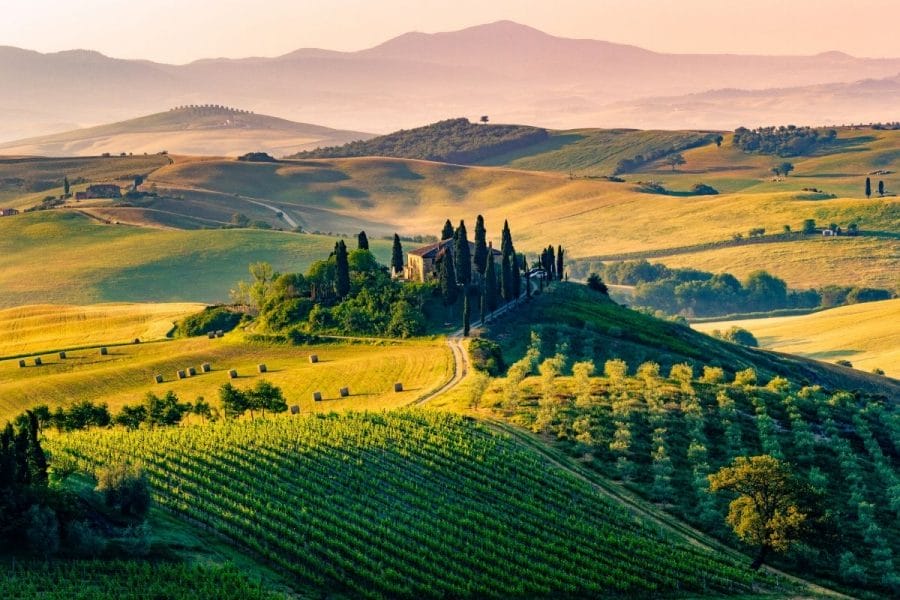 Tuscan countryside in Val d'Orcia, Italy