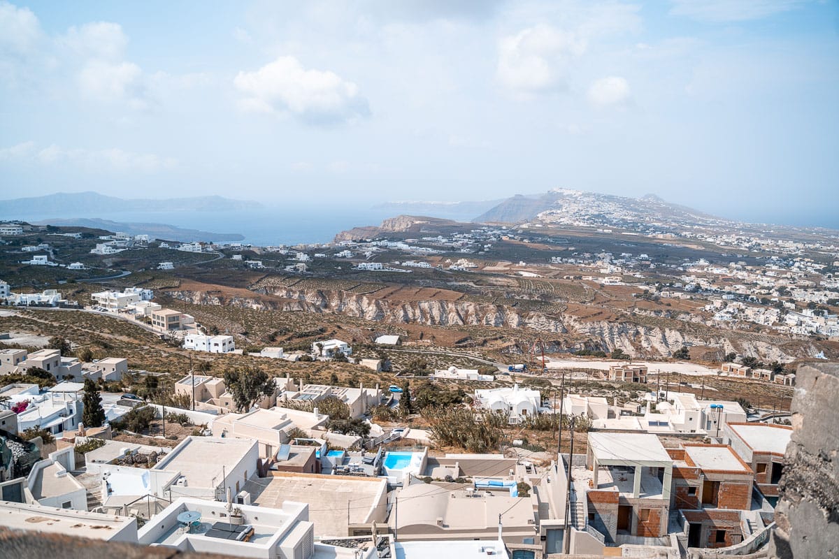 View from Pyrgos, Santorini