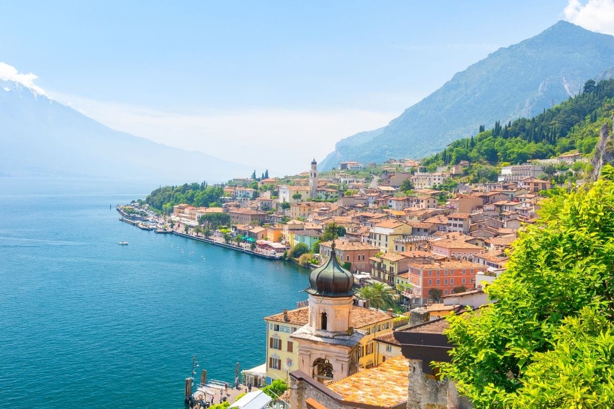 View over Limone sul Garda at Lake Garda, Italy