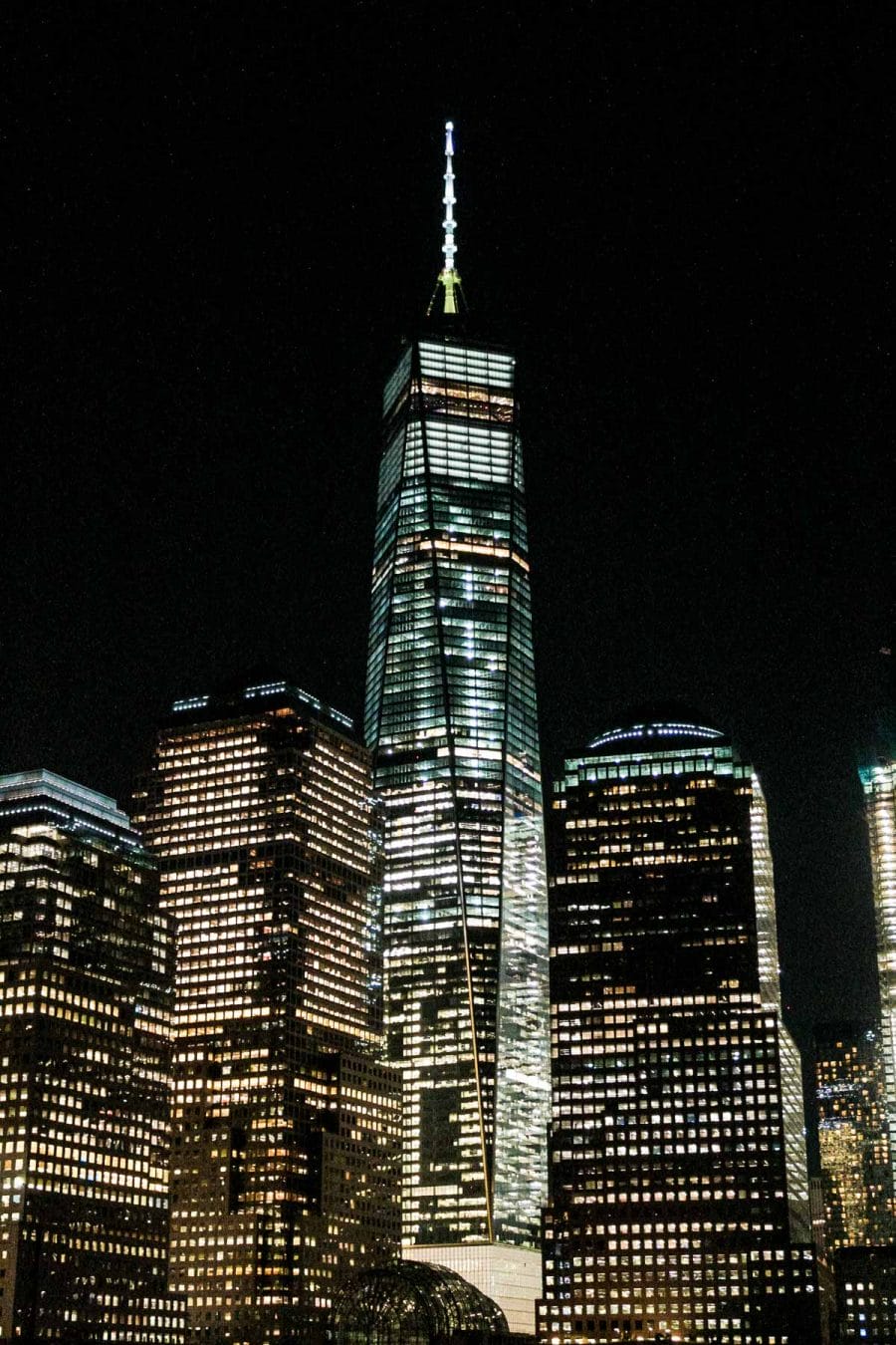 One World Trade Center at night