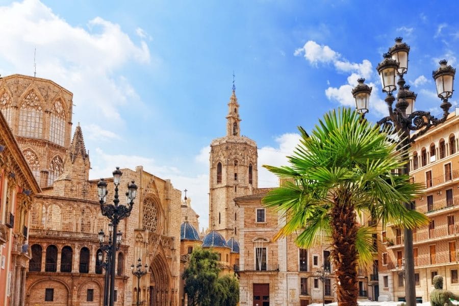 Square of Saint Mary's in Valencia, Spain