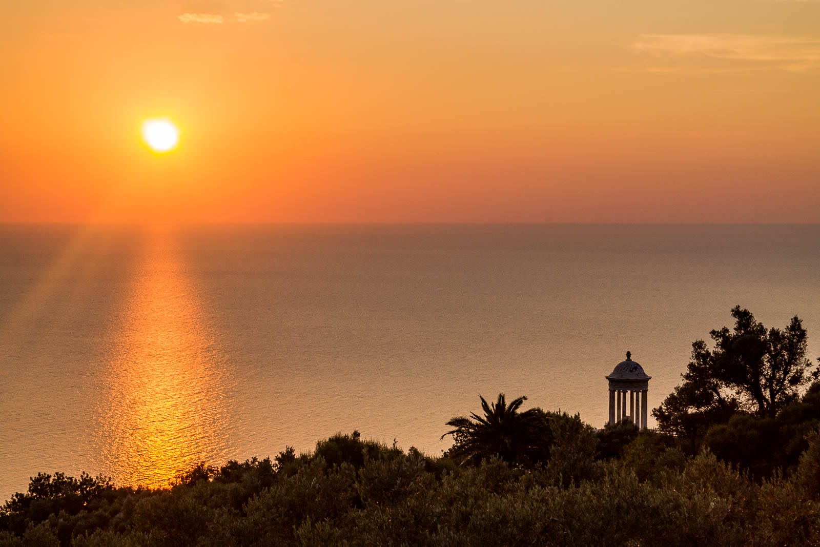Sunset at Son Marroig in Mallorca