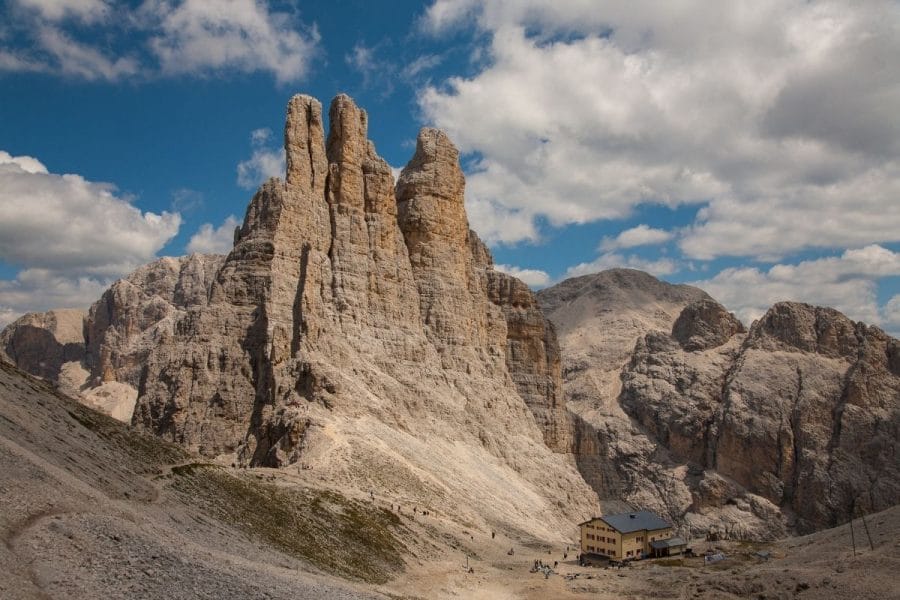 Vajolet Towers in the Dolomites, Italy