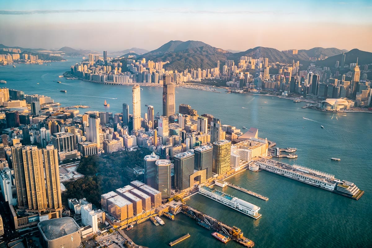 Hong Kong skyline from the Ritz-Carlton Hong Kong