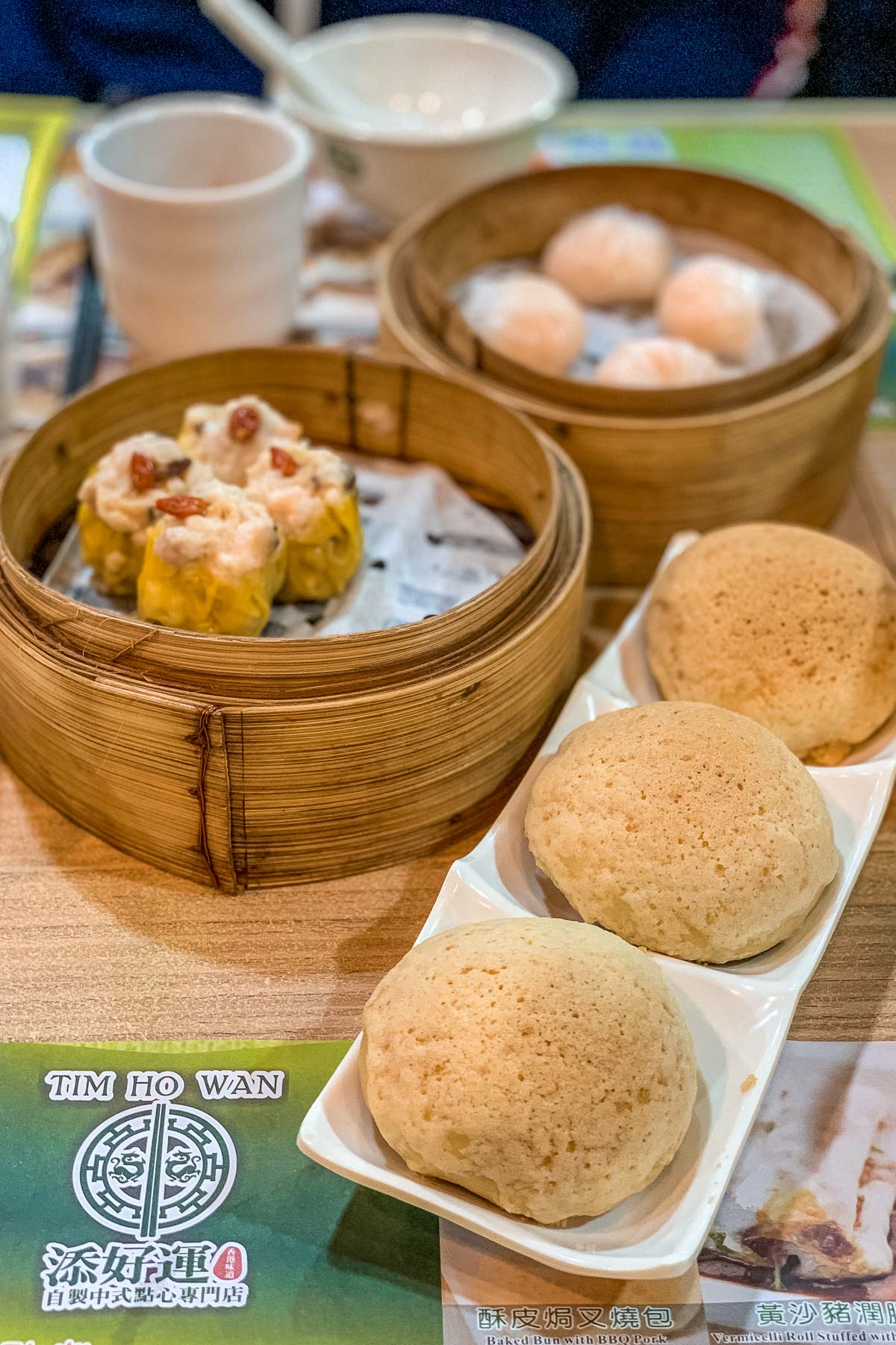 Dumplings at Tim Ho Wan in Hong Kong