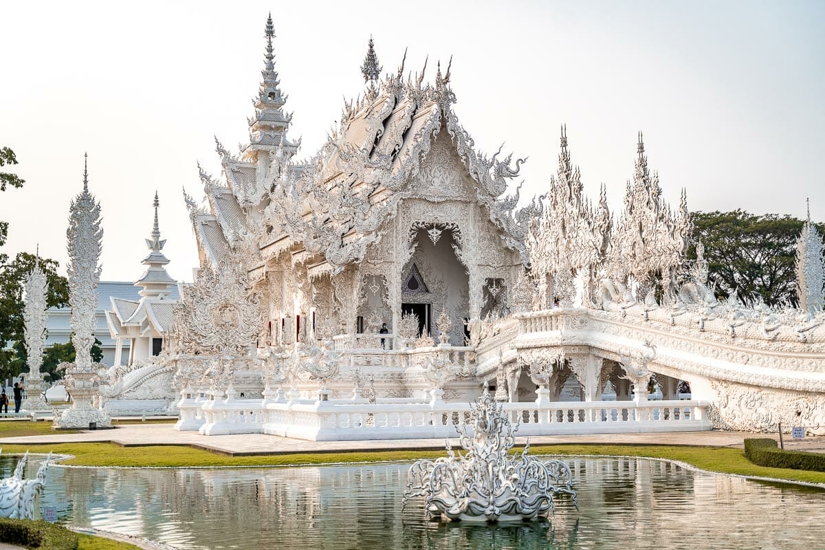 Wat Rong Khun, the White Temple in Chiang Rai, Thailand